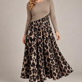 Leona | Midi šaty s leopardím vzorom