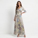 Chloe - Elegantná Maxi Farebná Šaty