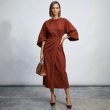 Xanthe - Elegantná maxi šaty s opaskom