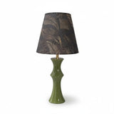 Stolná lampa z keramiky a dekoratívneho textilu
