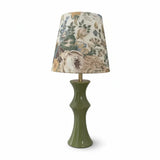 Stolná lampa z keramiky a dekoratívneho textilu