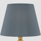Stolná Lampa z Keramiky a Záhybového Textilu