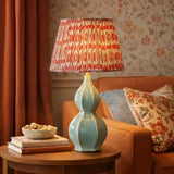 Stolová Lampa Beatrix z Vintage Keramiky s Podstavcom v Tvare Tekvice