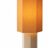Stolná lampa z moderného travertínu Mikey
