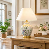 Stolná lampa z keramiky v kužeľovom tvare Winni Classica Mid-Century