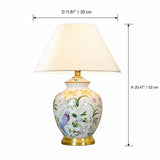 Stolná lampa z keramiky v kužeľovom tvare Winni Classica Mid-Century