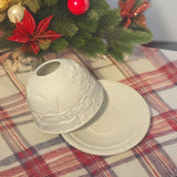 Sánky Deda Mráza | Svietnik z porcelánu