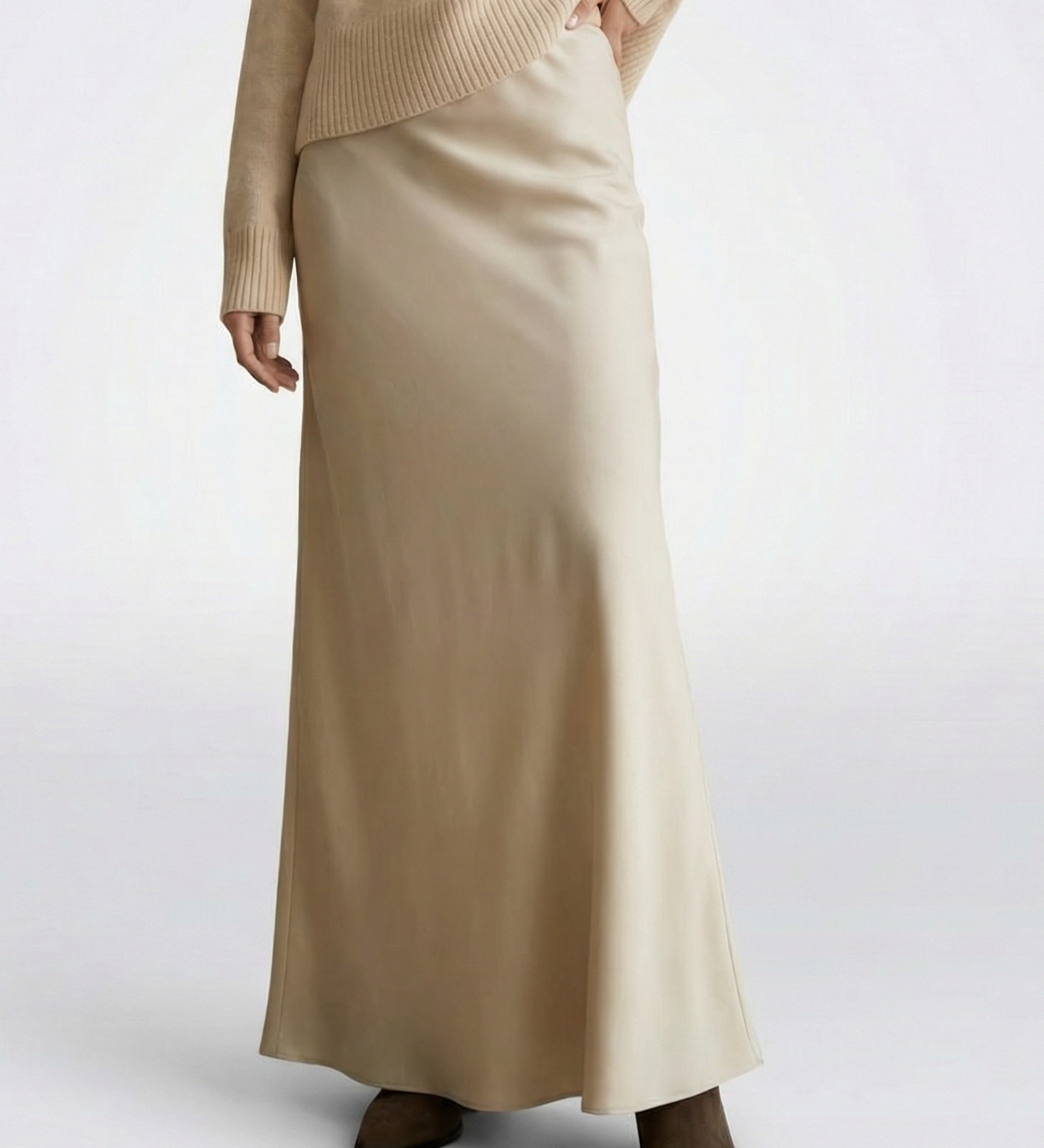 Jednoduchá elegantná maxi sukňa