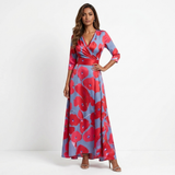 Chloe - Elegantná Maxi Farebná Šaty