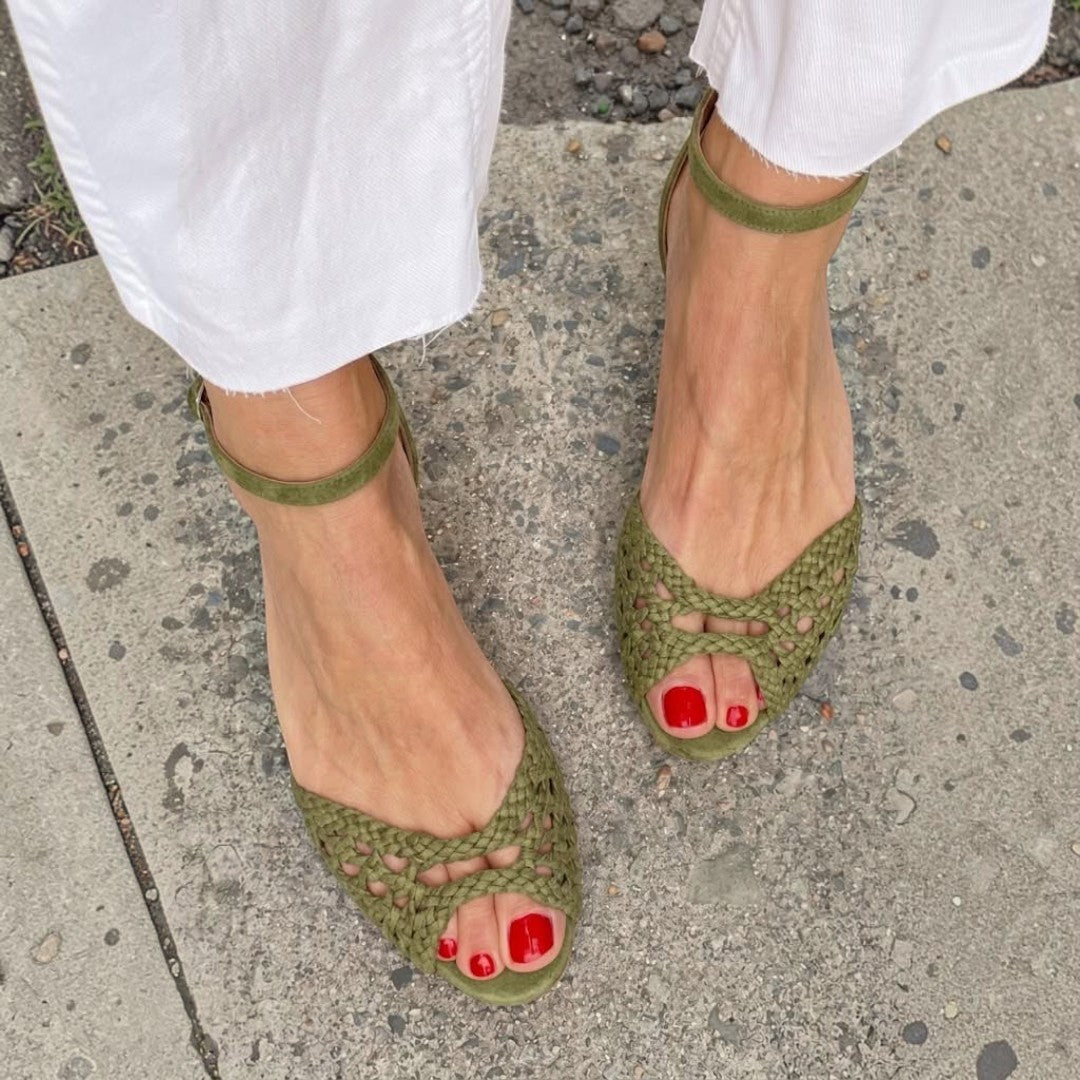 Isadora | Woven Golden Sandals – Arany Elegancia és Kényelem