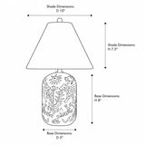 Stolová Lampa Zúžená z Retro Keramiky Julian