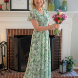 Ismeria Virágmintás Chiffon Maxi Ruha
