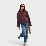 Aurora - Suede Bomber Dzseki