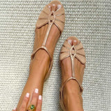 Retro Peep Toe Szandál T Pánttal