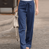Joleen - Relaxált Fit Női Nadrág Zsinórral és Rugalmas Derékkal