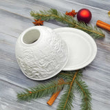 Priatelia Vianoc | Svietnik z porcelánu