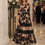 Lucia | Elegantná Kvetinová Čipková Šaty