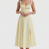 Júlia | Elegantné splývavé maxi šaty
